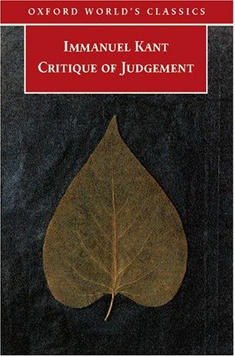 Full size book cover of Critique of Judgement}