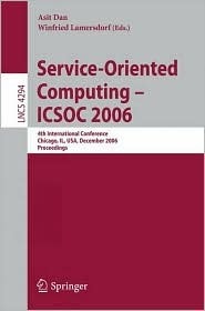 Full size book cover of Service-oriented Computing - Icsoc 2006}