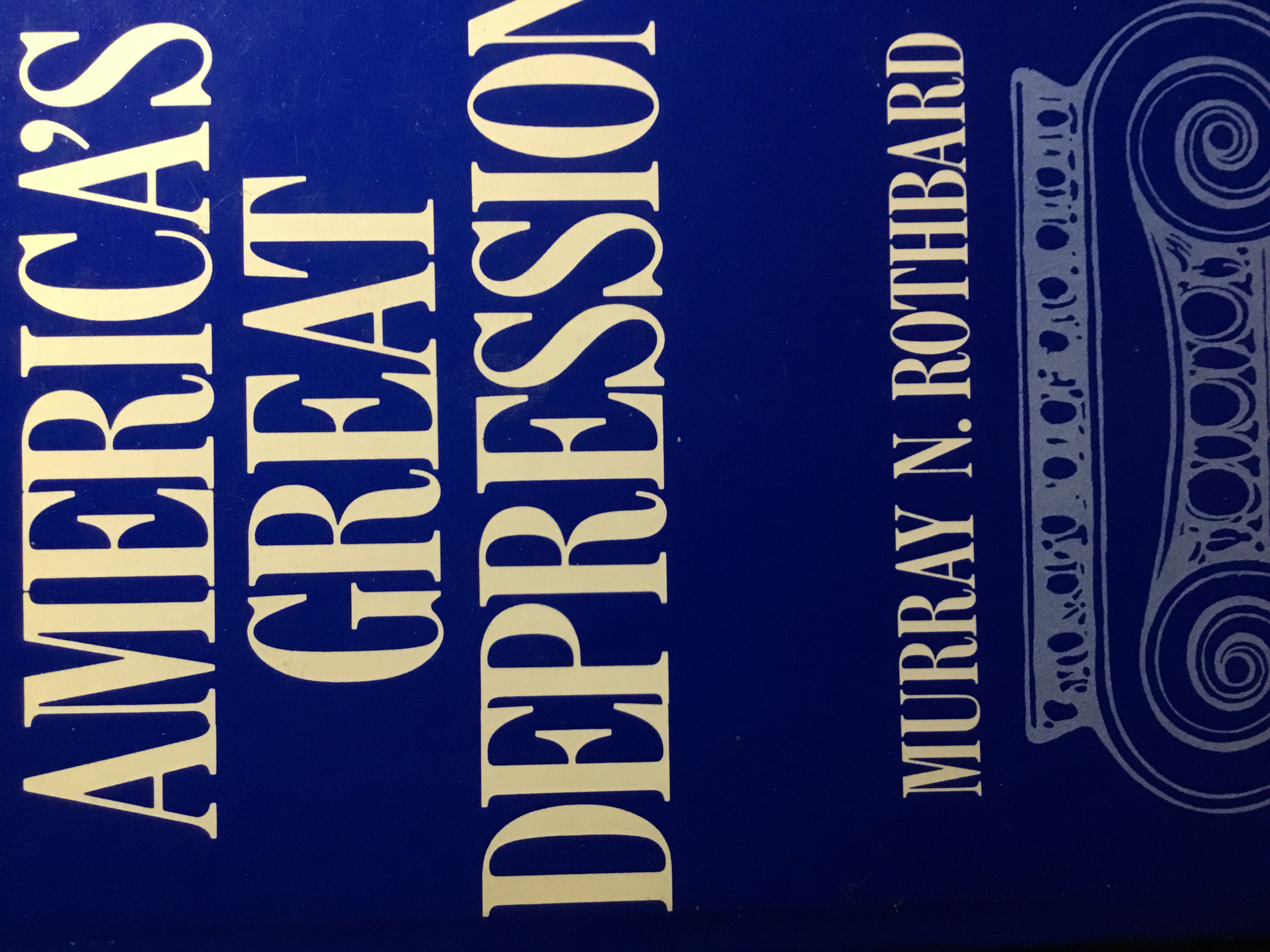 Full size book cover of America's Great Depression}