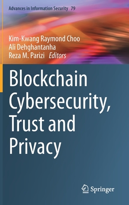 Full size book cover of Blockchain Cybersecurity, Trust and Privacy}