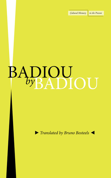 Full size book cover of Badiou by Badiou}