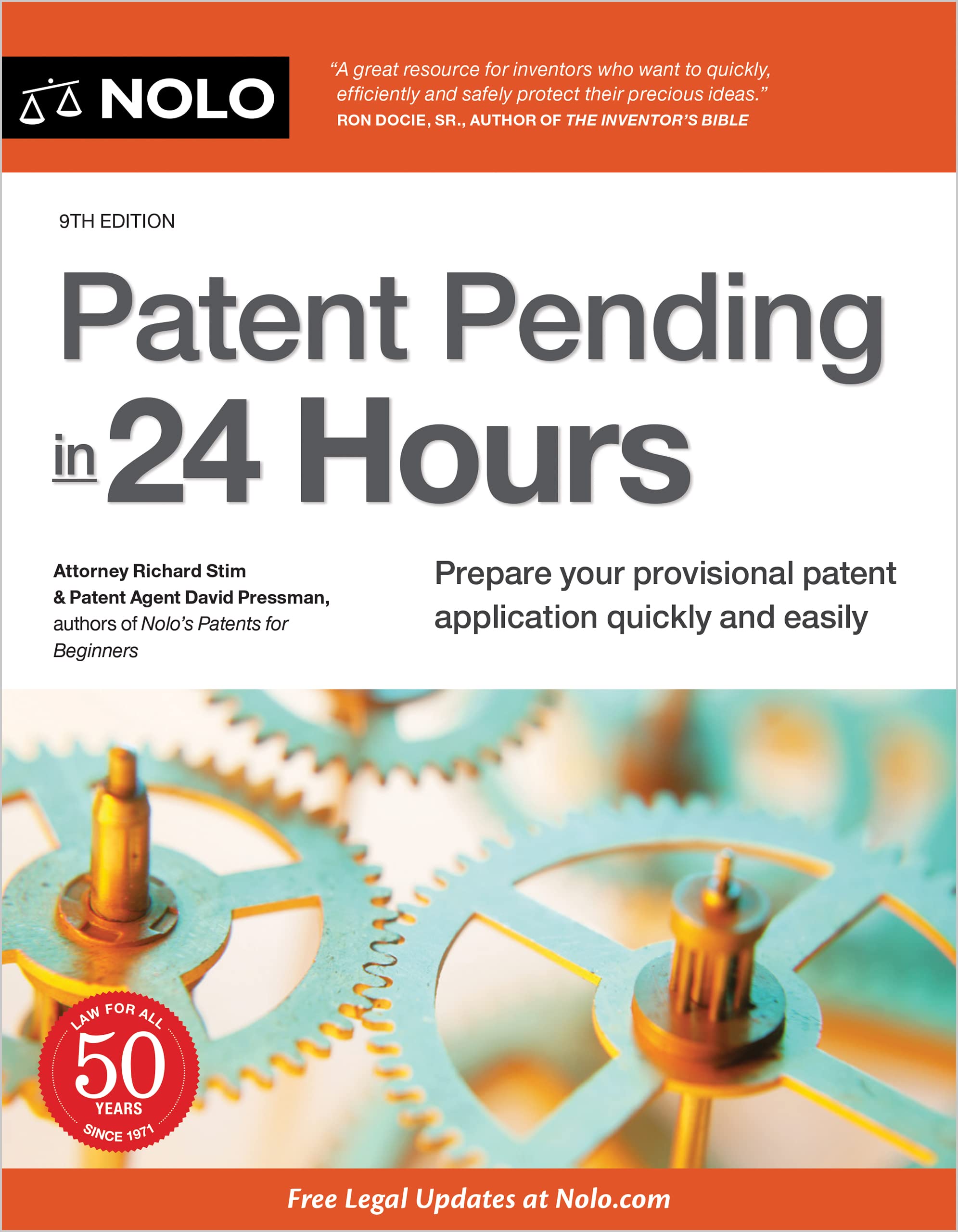 Full size book cover of Patent Pending in 24 Hours}