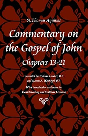 Book cover of Commentary on the Gospel of John, Books 13-21}