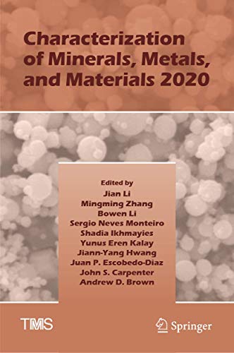 Full size book cover of Characterization of Minerals, Metals, and Materials 2020}