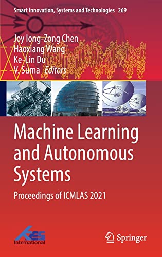 Full size book cover of Machine Learning and Autonomous Systems: Proceedings of ICMLAS 2021}