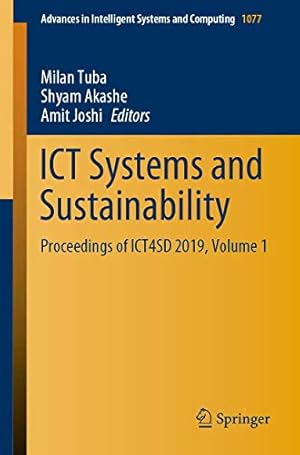 ICT Systems and Sustainability: Proceedings of ICT4SD 2019, Volume 1