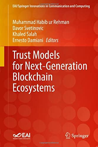 Full size book cover of Trust Models for Next-Generation Blockchain Ecosystems}