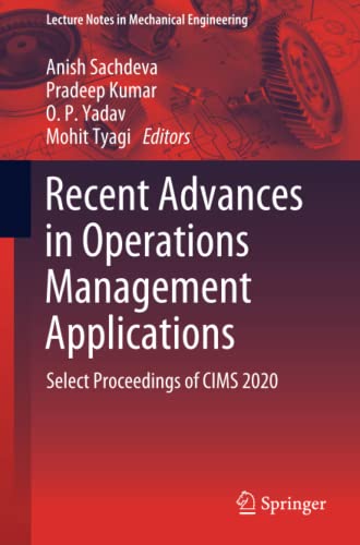 Full size book cover of Recent Advances in Operations Management Applications: Select Proceedings of CIMS 2020}