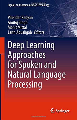 Full size book cover of Deep Learning Approaches for Spoken and Natural Language Processing}