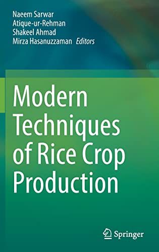 Full size book cover of Modern Techniques of Rice Crop Production}