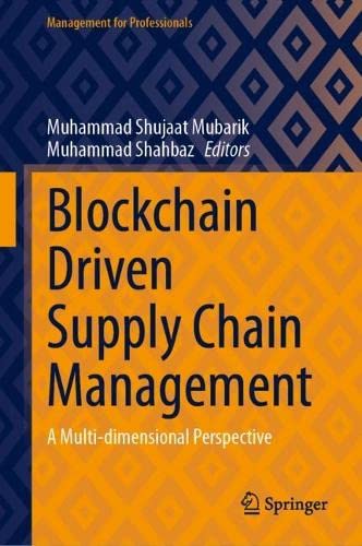 Full size book cover of Blockchain Driven Supply Chain Management: A Multi-dimensional Perspective}