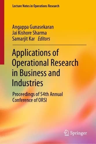 Full size book cover of Applications of Operational Research in Business and Industries: Proceedings of 54th Annual Conference of ORSI}