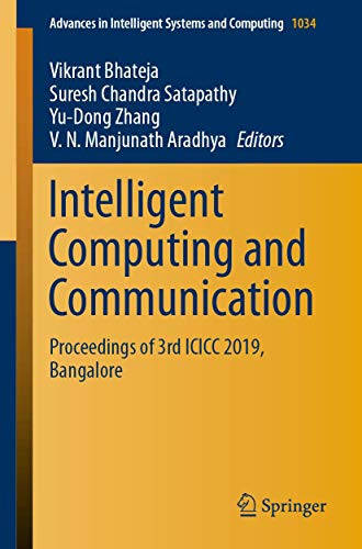 Full size book cover of Intelligent Computing and Communication: Proceedings of 3rd ICICC 2019, Bangalore}