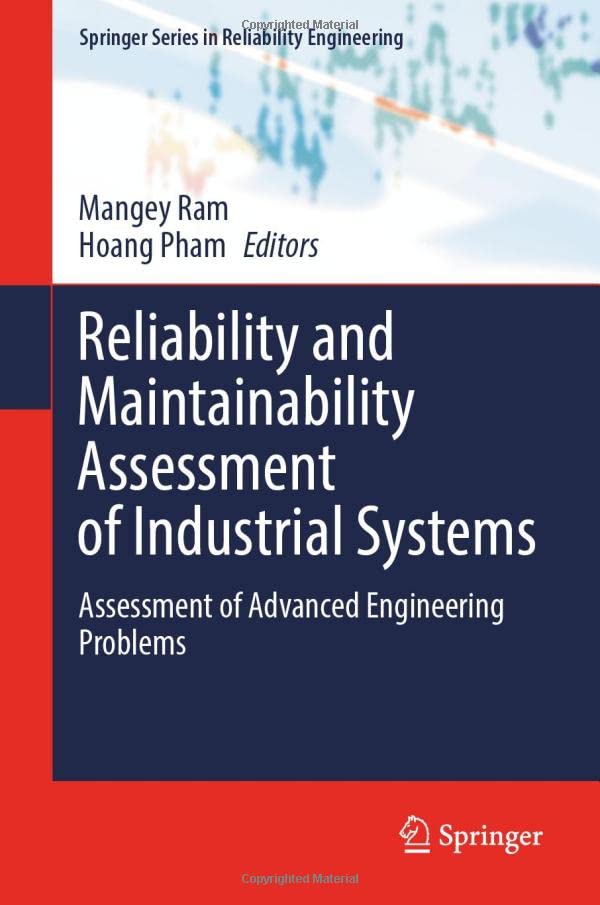 Full size book cover of Reliability and Maintainability Assessment of Industrial Systems: Assessment of Advanced Engineering Problems}