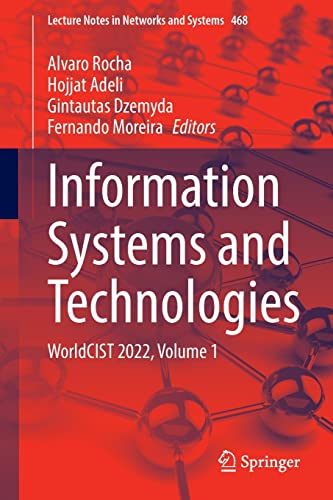 Full size book cover of Information Systems and Technologies: WorldCIST 2022, Volume 1}