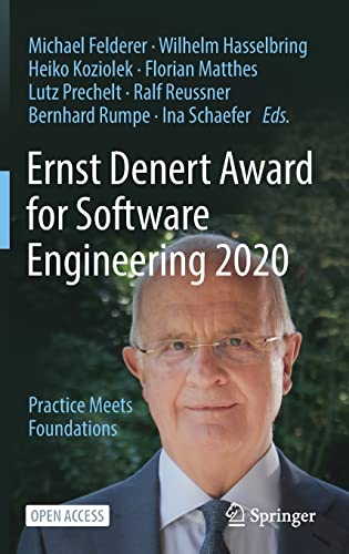 Full size book cover of Ernst Denert Award for Software Engineering 2020: Practice Meets Foundations}