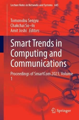 Full size book cover of Smart Trends in Computing and Communications: Proceedings of SmartCom 2023, Volume 1}