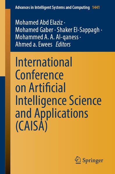 Full size book cover of International Conference on Artificial Intelligence Science and Applications (CAISA)}