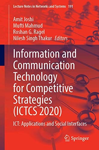 Full size book cover of Information and Communication Technology for Competitive Strategies (ICTCS 2020): ICT: Applications and Social Interfaces}