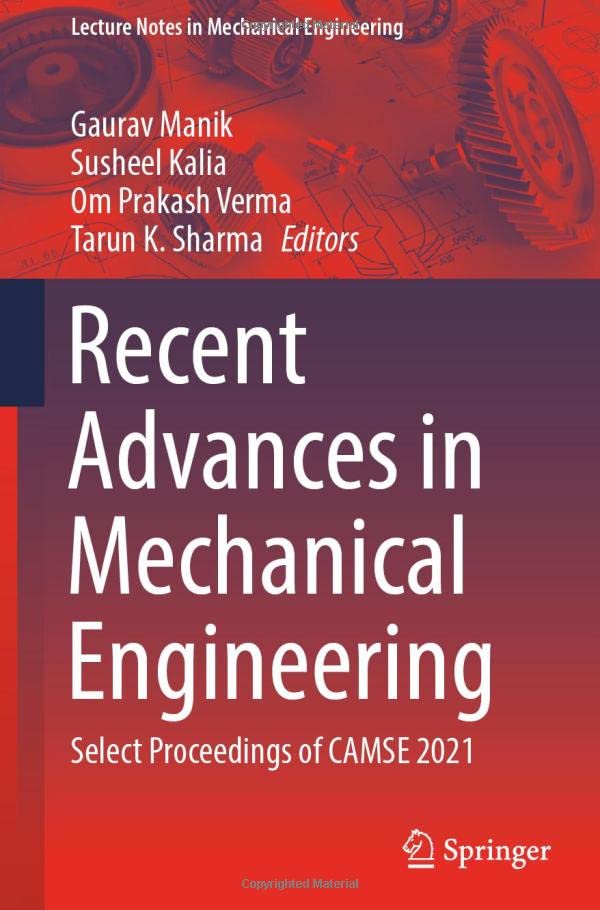 Full size book cover of Recent Advances in Mechanical Engineering: Select Proceedings of CAMSE 2021}