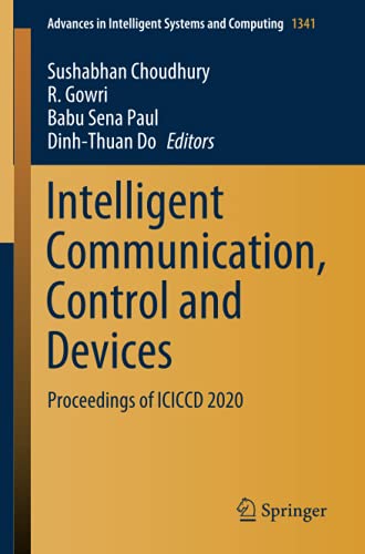 Full size book cover of Intelligent Communication, Control and Devices: Proceedings of ICICCD 2020}