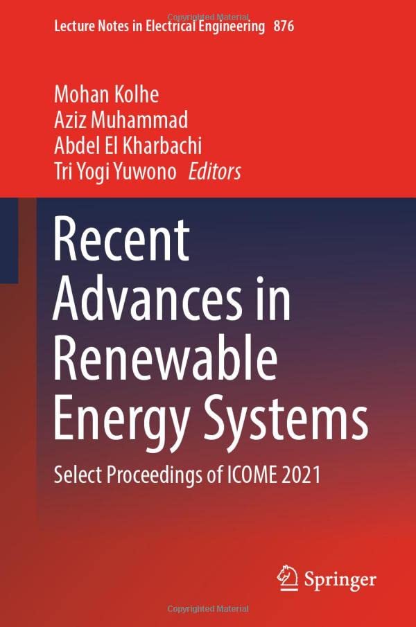 Full size book cover of Recent Advances in Renewable Energy Systems: Select Proceedings of ICOME 2021}