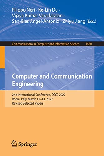 Full size book cover of Computer and Communication Engineering: 2nd International Conference, CCCE 2022, Rome, Italy, March 11–13, 2022, Revised Selected Papers}