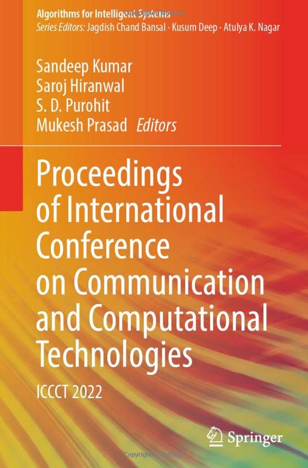 Full size book cover of Proceedings of International Conference on Communication and Computational Technologies: ICCCT 2022}