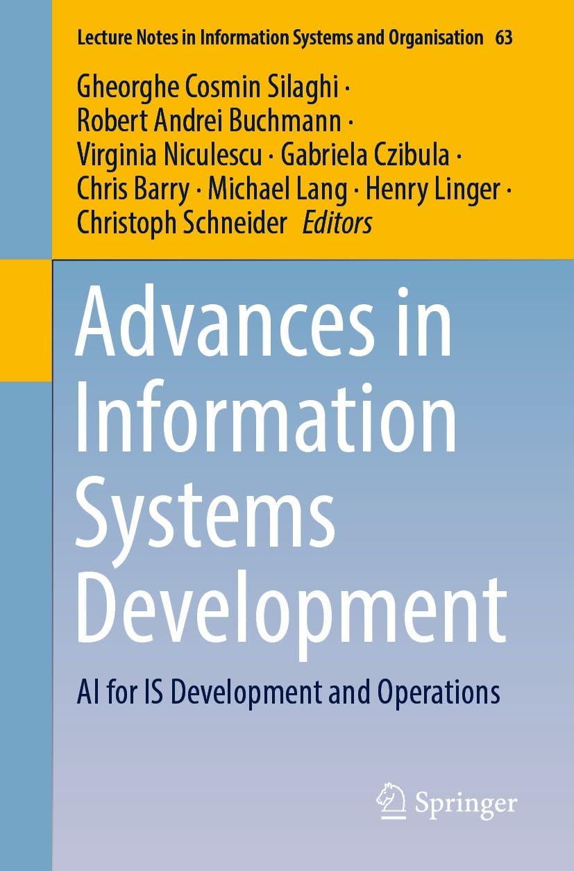 Full size book cover of Advances in Information Systems Development: AI for IS Development and Operations}