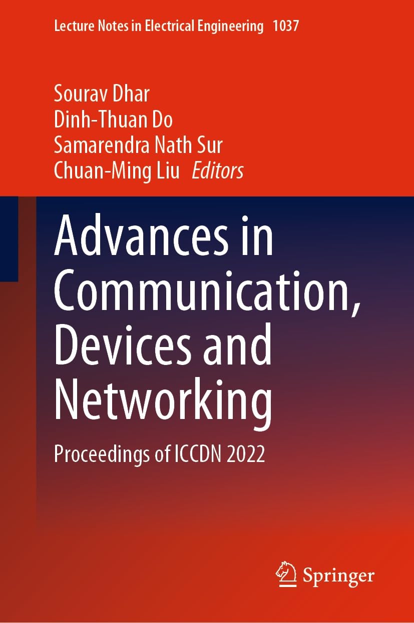 Full size book cover of Advances in Communication, Devices and Networking: Proceedings of ICCDN 2022}