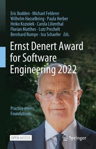 Full size book cover of Ernst Denert Award for Software Engineering 2022: Practice Meets Foundations}