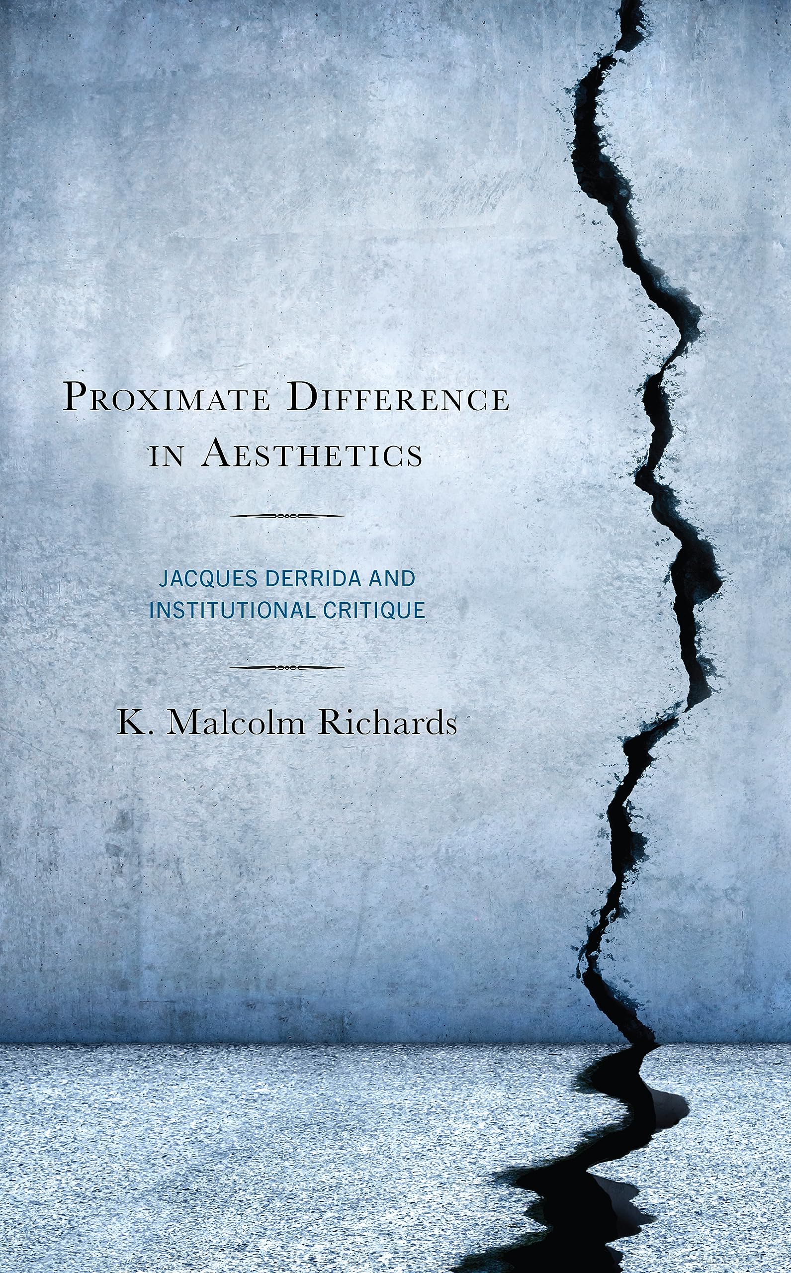 Full size book cover of Proximate Difference in Aesthetics: Jacques Derrida and Institutional Critique}