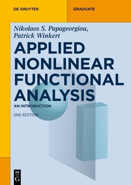 Full size book cover of Applied Nonlinear Functional Analysis: An Introduction}