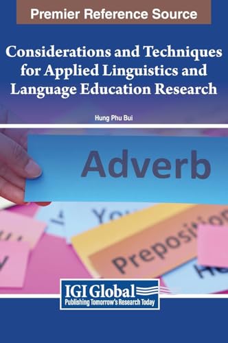 Full size book cover of Considerations and Techniques for Applied Linguistics and Language Education Research}