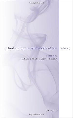 Book cover of Oxford Studies in Philosophy of Law Volume 5}